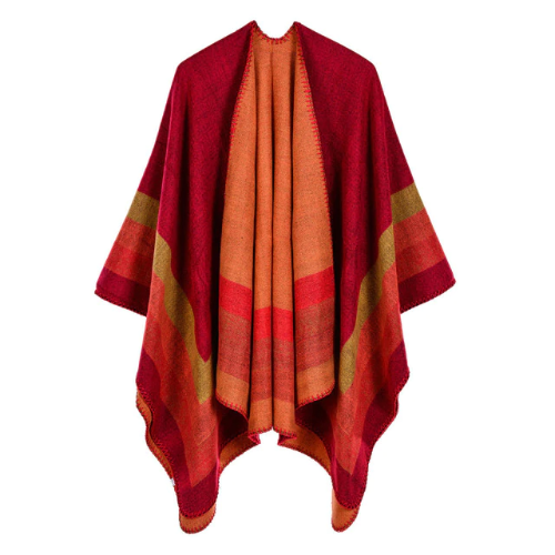 2 variant foulard 50 acrylique et 50 polyester pour femme nouveau design chaud mode automnehiver poncho 130x150cm