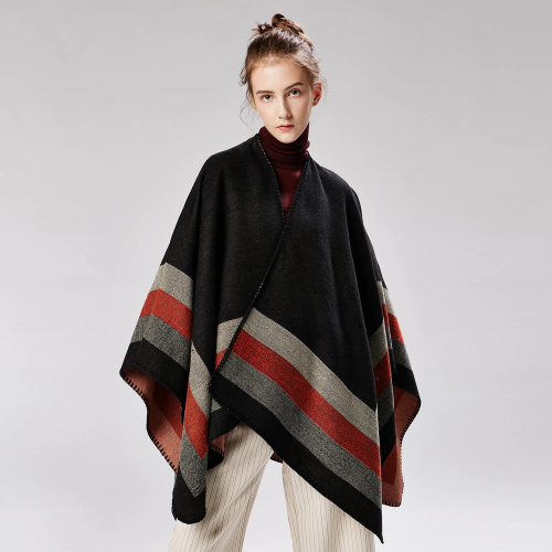 8 descript foulard 50 acrylique et 50 polyester pour femme nouveau design chaud mode automnehiver poncho 130x150cm