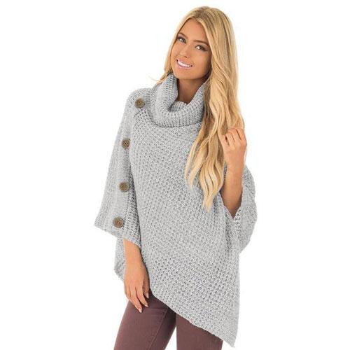 poncho femme col roule 12
