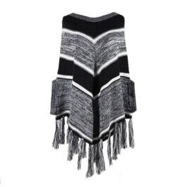 Damen-Poncho aus Ethno-Baumwolle