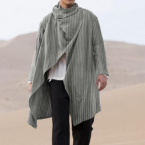poncho homme fin a rayures 6