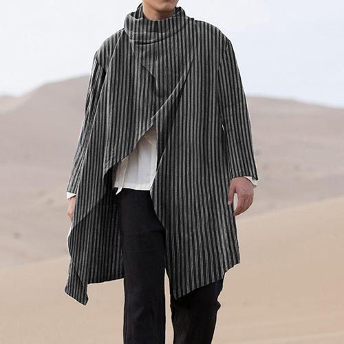 poncho homme fin a rayures 7