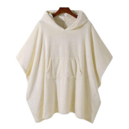 Weicher karierter Poncho für Herren