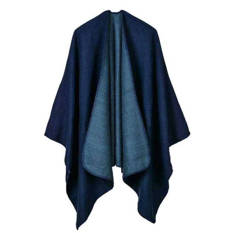 Marineblauer Schal Mit Sternen-Aufdruck, Kaschmir-G Produktbild-Vorschau 2