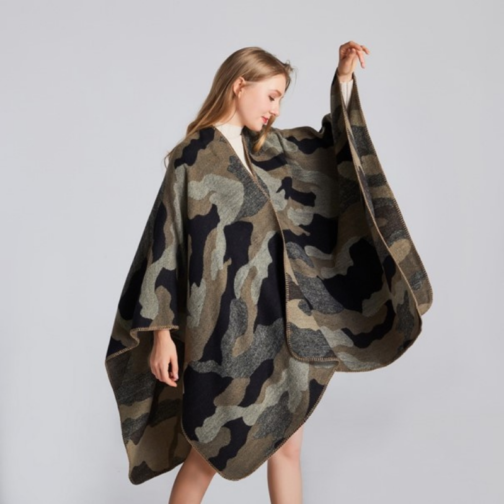 poncho camouflage femme 150