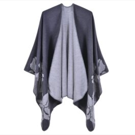 Warmer Winter-Blumenponcho