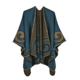 Wellenponcho für Damen