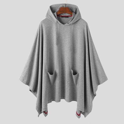sweat poncho homme gris s 292