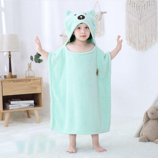 poncho bain enfant ours ours 723