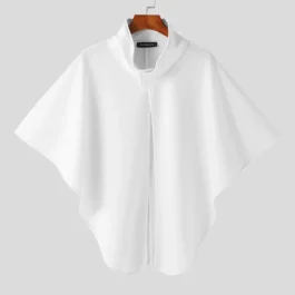 Weißer Poncho für Herren