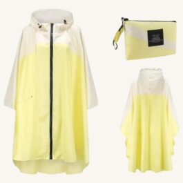 Gelber Regenponcho
