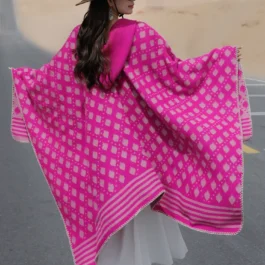Fuchsia-Rosa Poncho