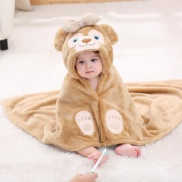 Badecape für Baby-Mädchen