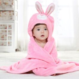Hasen-Badecape für Babys