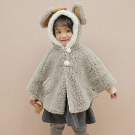 Kinderponcho mit Kapuze