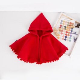 Rotkäppchen-Poncho für Babys
