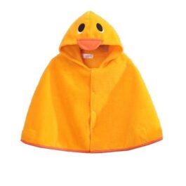 Baumwoll-Poncho für Babys mit Kapuze