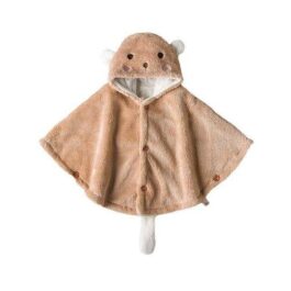 Baby-Winterponcho mit Kapuze