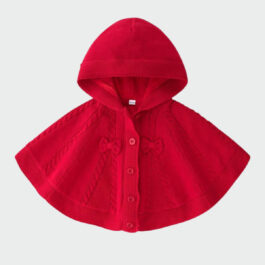Gestrickter Baby-Poncho
