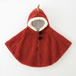 Roter Kinderponcho