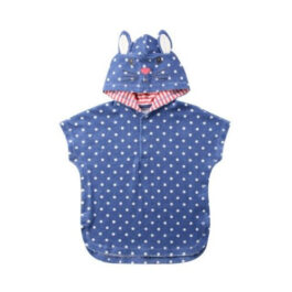 Gepunkteter Baby-Badeponcho
