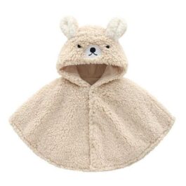 Weicher Lamm-Poncho für Babys