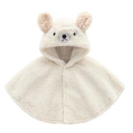 Weicher Lamm-Poncho für Babys