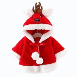 Rentier-Weihnachtsponcho für Babys