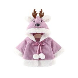 Rentier-Weihnachtsponcho für Babys