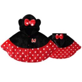 Minnie-Fleece-Poncho für Babys